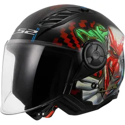 LS2, Motorradhelm, OF606 AIRFLOW II HAPPY DREAMS Jethelm (XL)