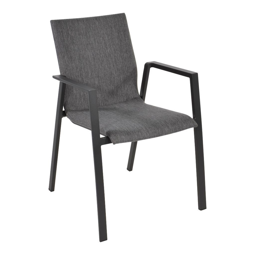 Lesli stapelstoel Fardau Negro voor tuin en terras