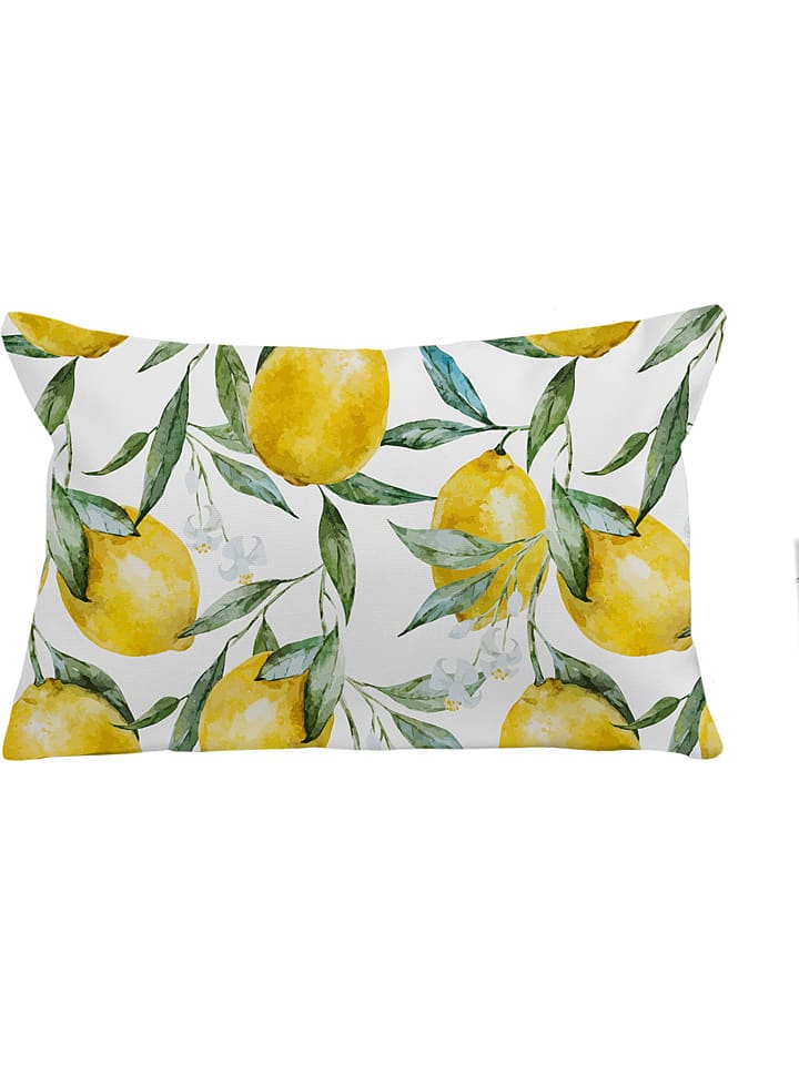 Madre Selva Outdoor-Kissen "Lemmons" in Gelb - (L)45 x (B)30 cm - onesize