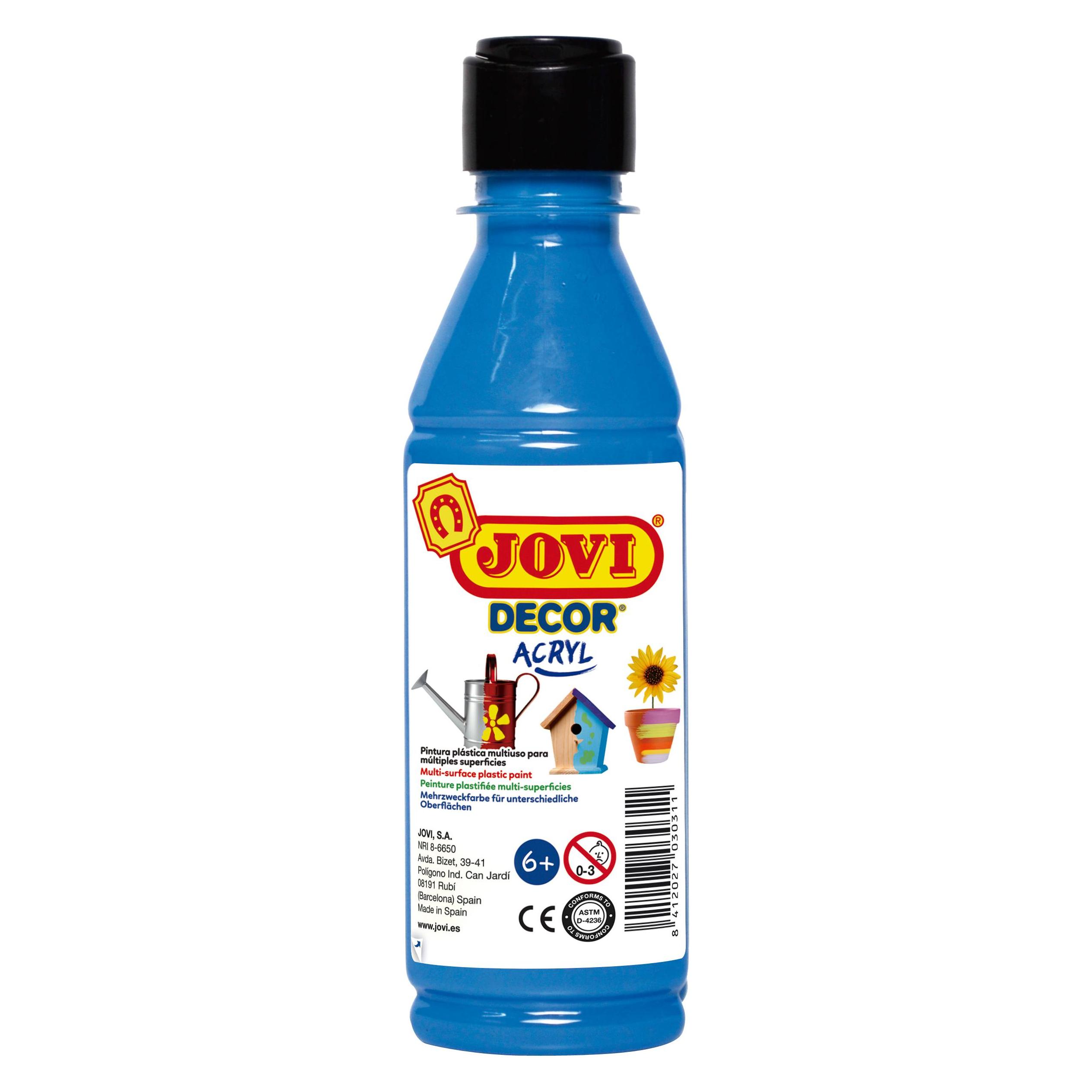 Jovi Acrylfarbe Jovidecor cyanblau 250ml Flasche (250 ml) (68021)
