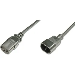 ASSMANN DIGITUS Netzkabelverlängerung C14 - C13 St/Bu, 5.0m