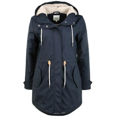Regenjacke OXMO "Regenjacke OXJolinas", Damen, Gr. S, blau (insignia blau), Obermaterial: 100% Polyurethan PU., Mäntel Regenjacke