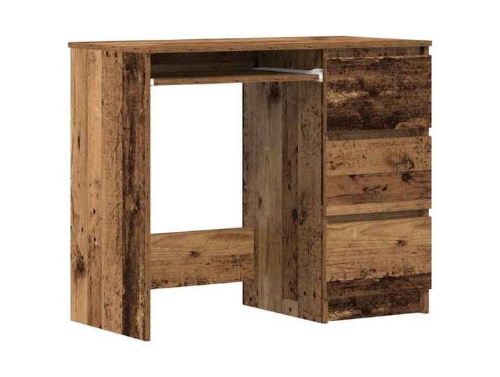Bonne qualité - Bureau vieux - Table d'étude - Bois 90x45x76cm - Table d'étude - Bois d'ingénierie - poste de travail meuble