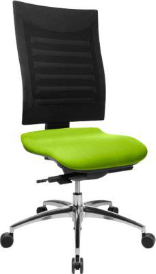 Schäfer Shop Select Bürostuhl SSI Proline S3, ohne Armlehnen, Synchronmechanik, ergonomische Lehne, apfelgrün/schwarz