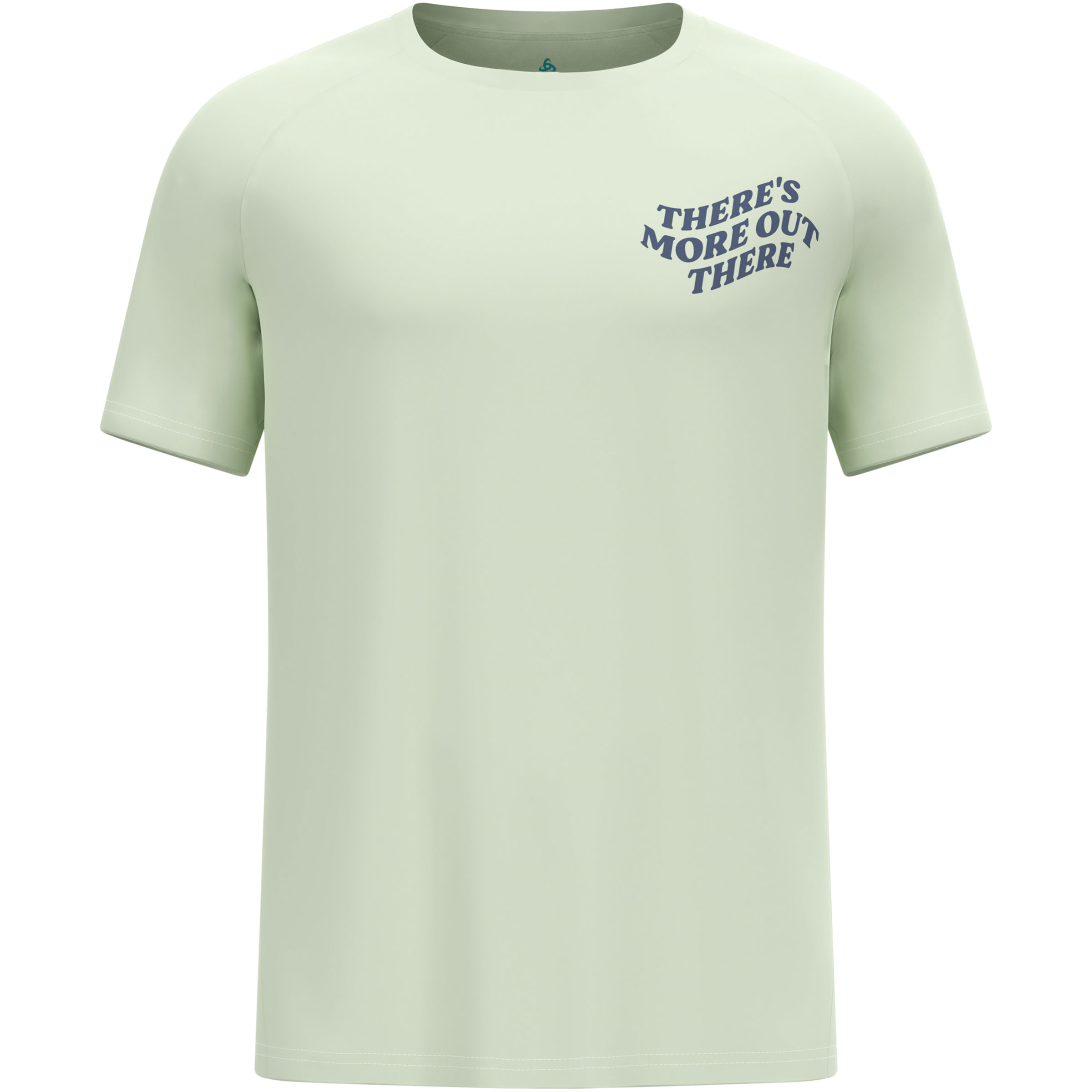 Odlo Essential Print Graphic Herren Laufshirts beige Größe L Trailrunning | Laufen Geruchsneutralisierend