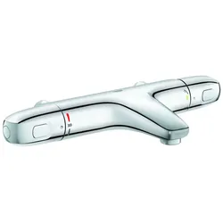 GROHE Thermostatarmatur Grohtherm 1000 34823_3 Wandmont. ohne Anschlüsse chrom, 34823003 34823003