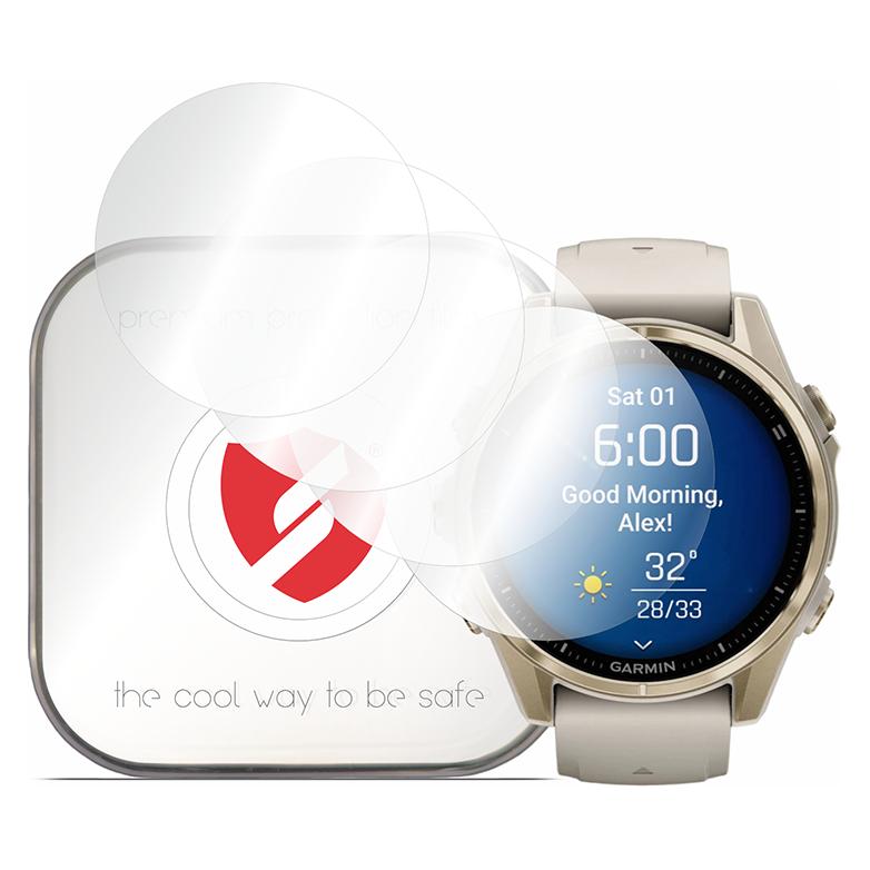 Smart Protection - Premium Classic (4 pack) - Garmin Fenix 8 43mm - Clear (56361109)
