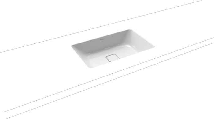 Kaldewei Cono Unterbauwaschtisch 902306003001 3087, 569 x 382 mm, weiss Perl-Effekt