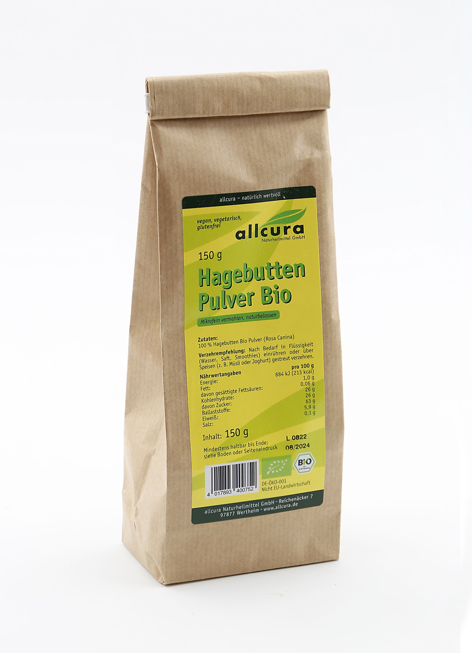 Hagebutten Pulver Bio 150 g