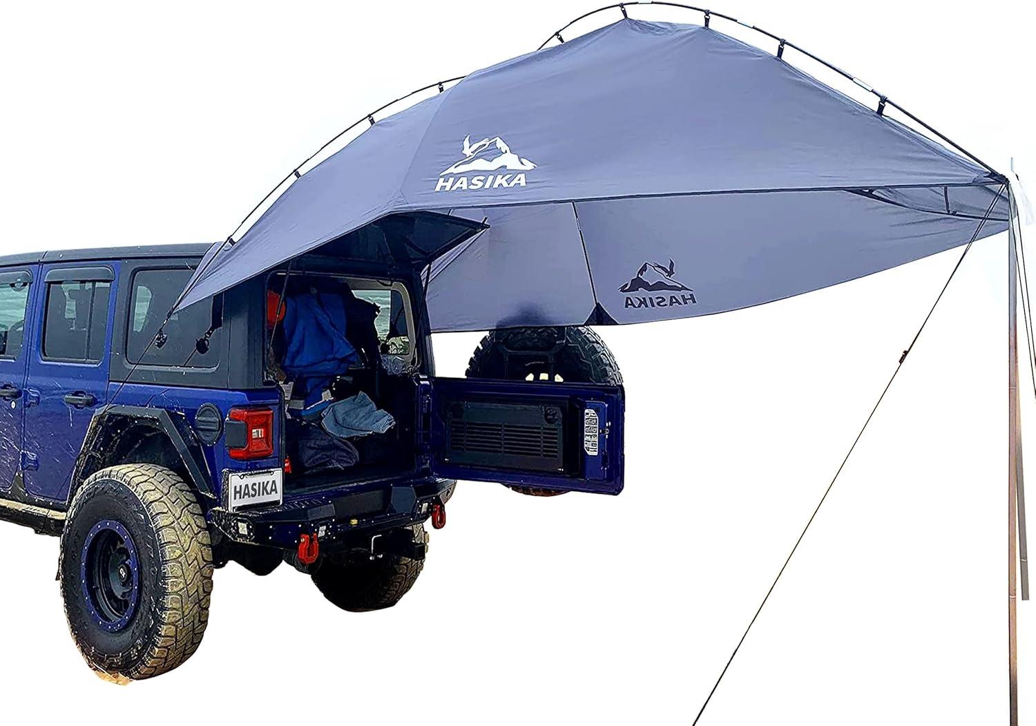 Markise, Familienzelt für Wohnmobile, Dachmontage, geeignet für Strandcamping, SUVs, MPVs, Kombis und Limousinen. UV-Schutz. Zelte für Camping, Platz für 6 Personen
