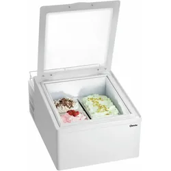 Bartscher Eisvitrine 2 x 5 L-F