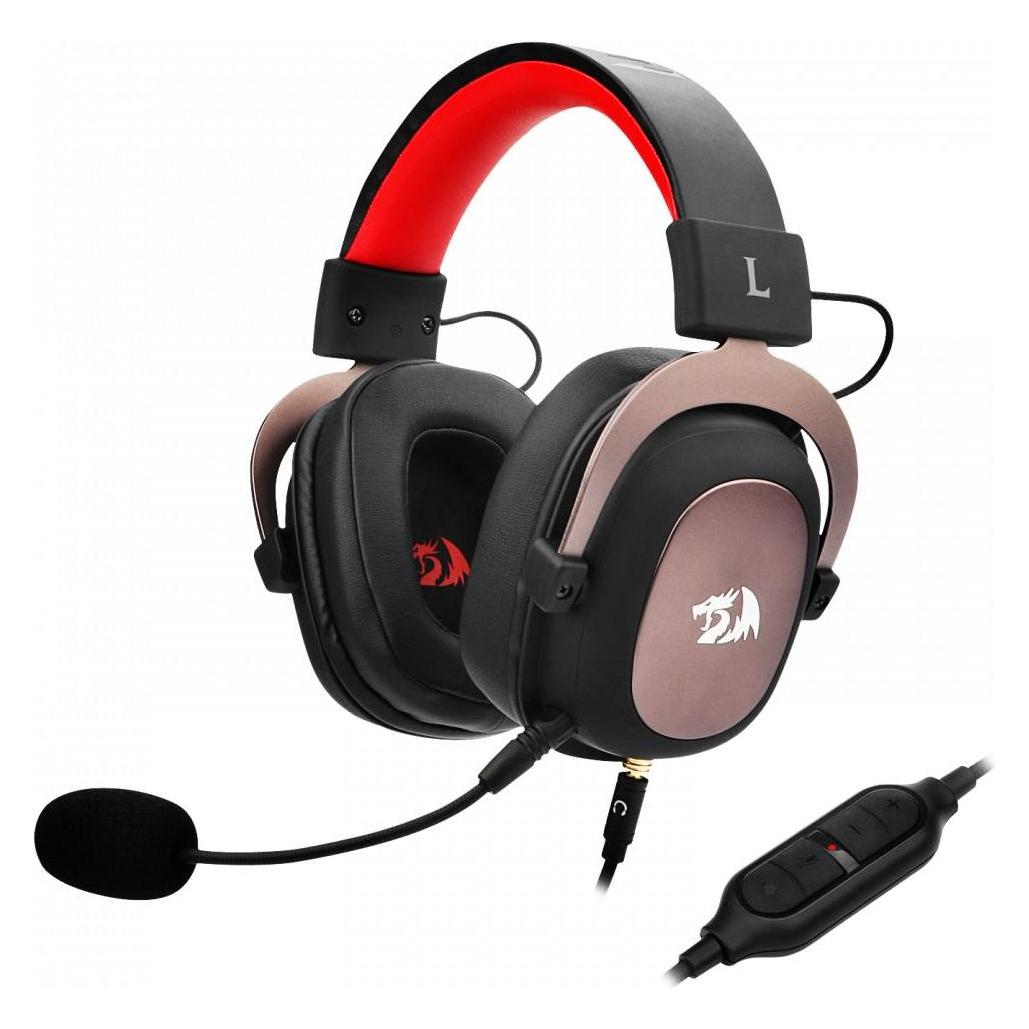 Redragon H510 Zeus Headset Wired Head-band Gaming USB Type-A Black, Pink, Red (Kabelgebunden) (RED-H510-1)