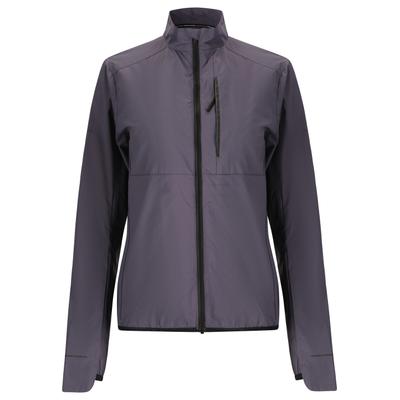 Sweatjacke ENDURANCE "Nimbos", Herren, Gr. 44, lila (lila, grau), 100% Polyamid, unifarben, normal, hoch geschlossener Ausschnitt, Sweatjacken Sweatjacke, in leichter Konstruktion für Fahrrad und MTB