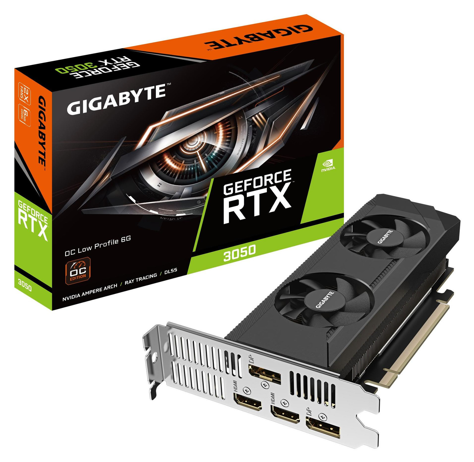 Gigabyte GeForce RTX 3050 OC LP 6G grafische kaart