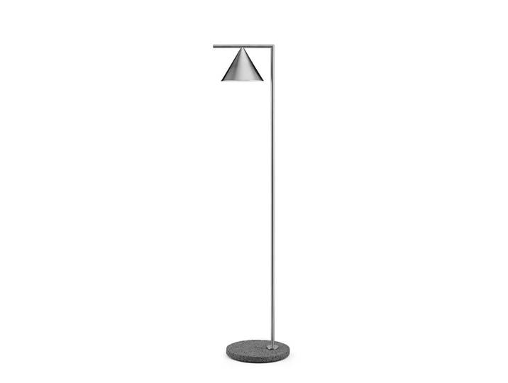 FLOS OUTDOOR lampadaire d'extérieur CAPTAIN FLINT OUTDOOR 2700K (Socle en acier chromé et oil-de-perdrix - métal et marbre)