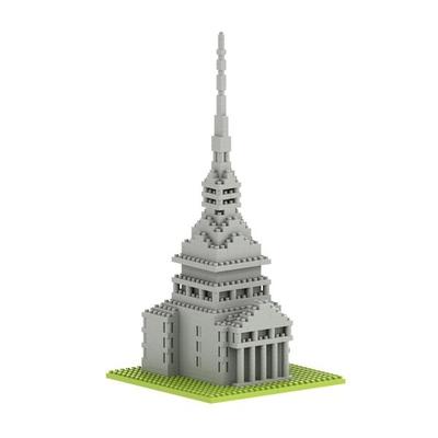 BRIXIES 200098 - Mole Antonelliana, 3D Konstruktionsbausatz aus Ministeinen, 433 Teile