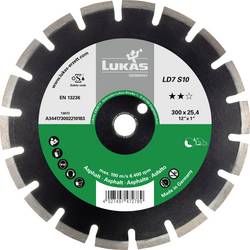 LUKAS-ERZETT A344173002210183 DiamantLD7 S10 300x25.40x10 Diamanttrennscheibe Durchmesser 300 mm Bohrungs-Ø 25.4 mm Asphalt 1 St.