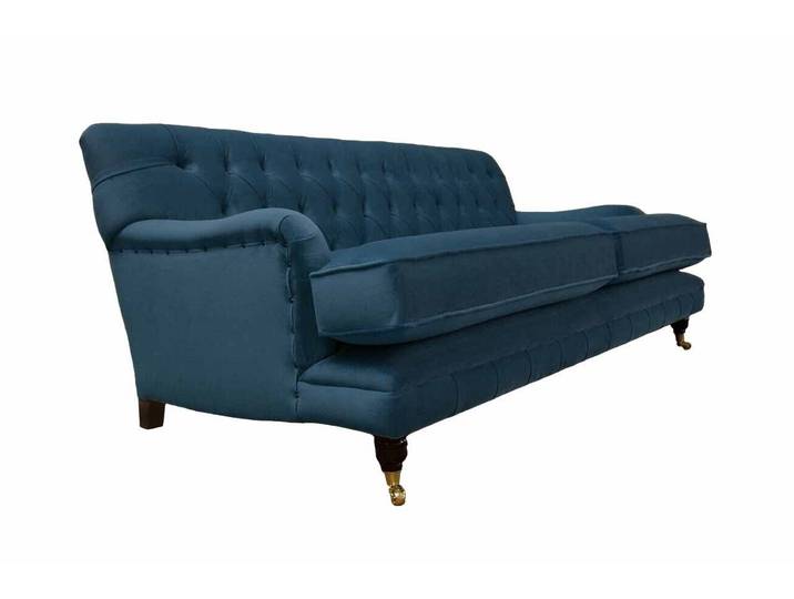 Xlmoebel Chesterfield-Sofa Dreisitzer Sofa Blau Polster Design Möbel für Ihr Zuhause, Sofa 1 Teile, Made in Europa