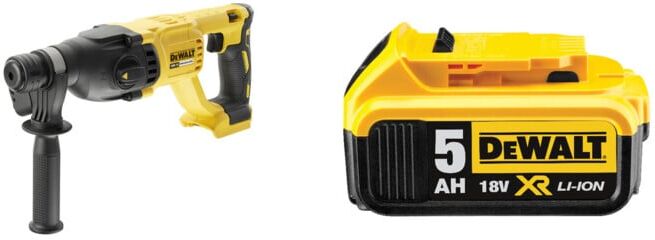 Set DeWalt Akku-Kombihammer 26 mm / 18 V + DeWalt 18,0V / 5,0 Ah Ersatz-Akku