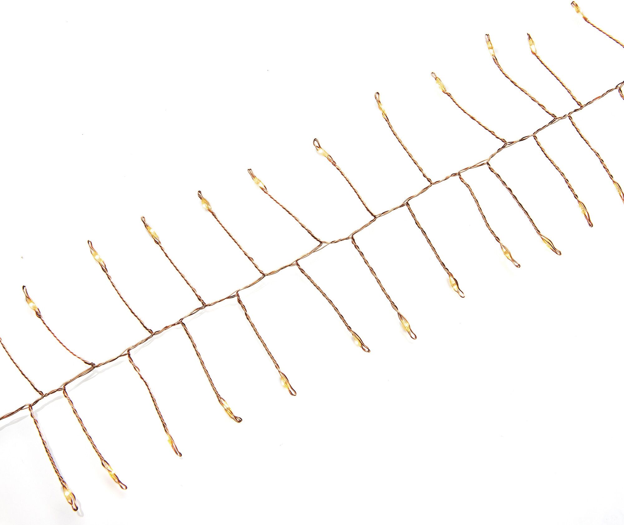 KONSTSMIDE LED-Lichterkette "Weihnachtsdeko", Energieeffizienz: E, braun (kupferfarben), Dioden 200 Stk., Gesamtlänge 7m, Lichterketten, 200 bernsteinfarbene Dioden, LED-Lichterkette