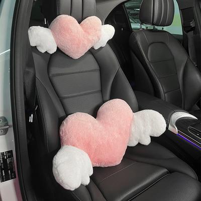 Modern Mode Marketplace Heart Shaped Car Pillow & Lumbar Support For Comfortable Driving set