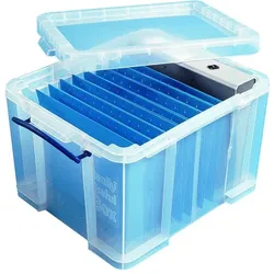 Really Useful Box, Aufbewahrungsbox, Really Use Box 35TSMKCB Aufbewahrungsbox 35 Liter, transparent (35 l, 50 x 35 x 20 cm)
