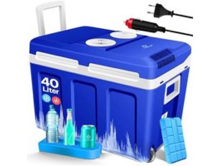 Glacière thermoélectrique bleue - KESSER - 40 L - Fonction chaud et froid - 12 V et 230 V