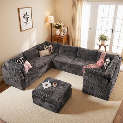 OVIOS Elegant L-Shaped Sofa​