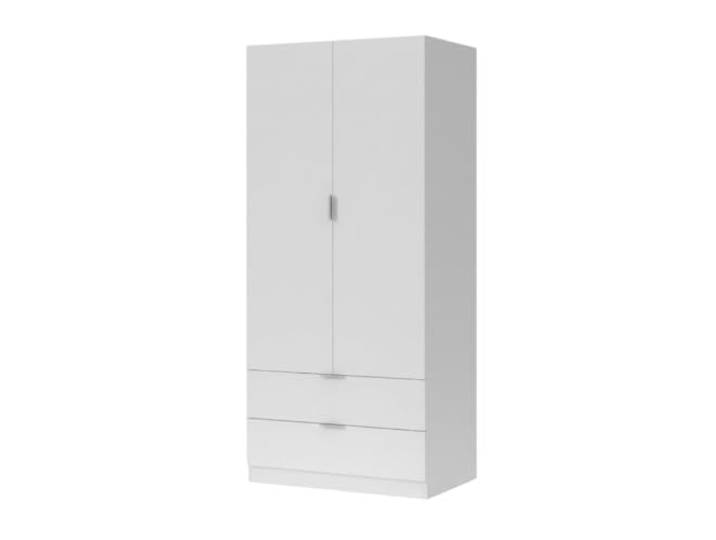 Calicosy Darion Kleiderschrank mit 2 Türen und 2 Schubladen, Höhe 180 cm