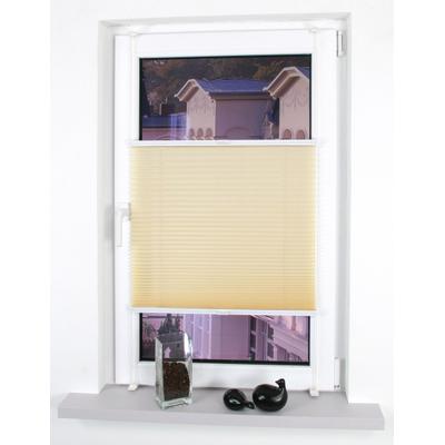 Plissee LIEDECO "Klemmfix, ohne Bohren, Crunsh-Optik" Gr. 2, beige, B:60cm H:150cm, Obermaterial: 100% Polyester, Plissees