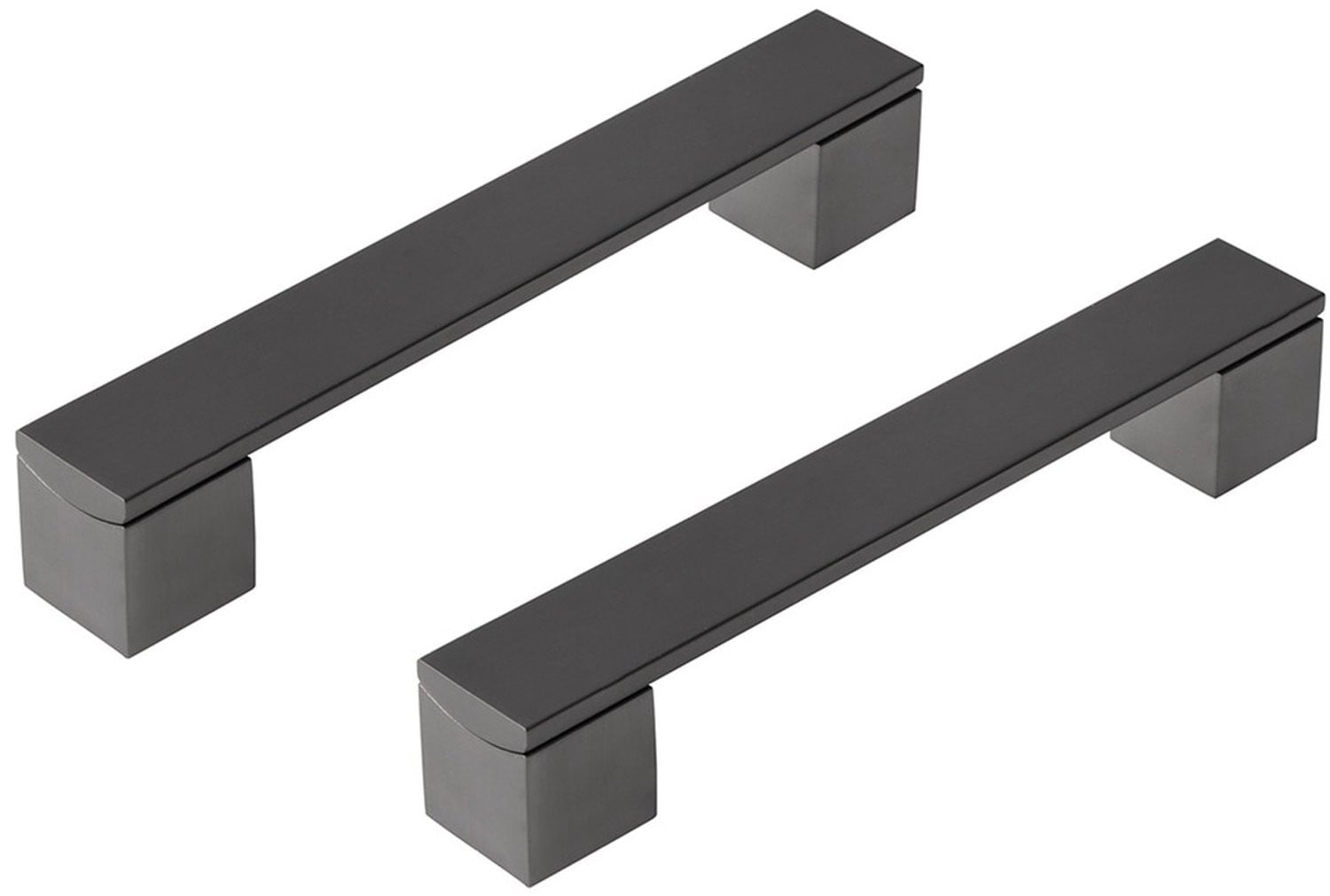 Differnz Tilburg Meubelgreep Gun Metal - 2 stuks - Afmeting: 141 x 30 mm - Boormaat: 128 mm