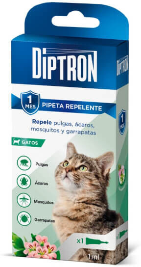 Diptrón Pipeta Repelente Diptron para Gatos