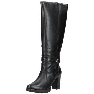High-Heel-Stiefelette PIKOLINOS "PIKOLINOS Stiefelette Leder", Damen, Gr. 40, schwarz, Leder, Schuhe