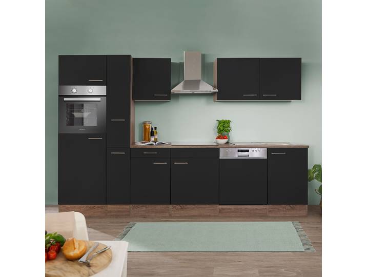 Cuisine Oliver XI 310cm Noir/Noir