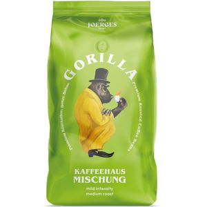 Gorilla Kaffee Kaffeehaus-Mischung, ganze Bohnen, Arabica & Robusta, 1 kg