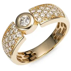 CANADIAN DIAMONDS Ring 37 Brillanten zus. ca. 0,70ct Gold 585