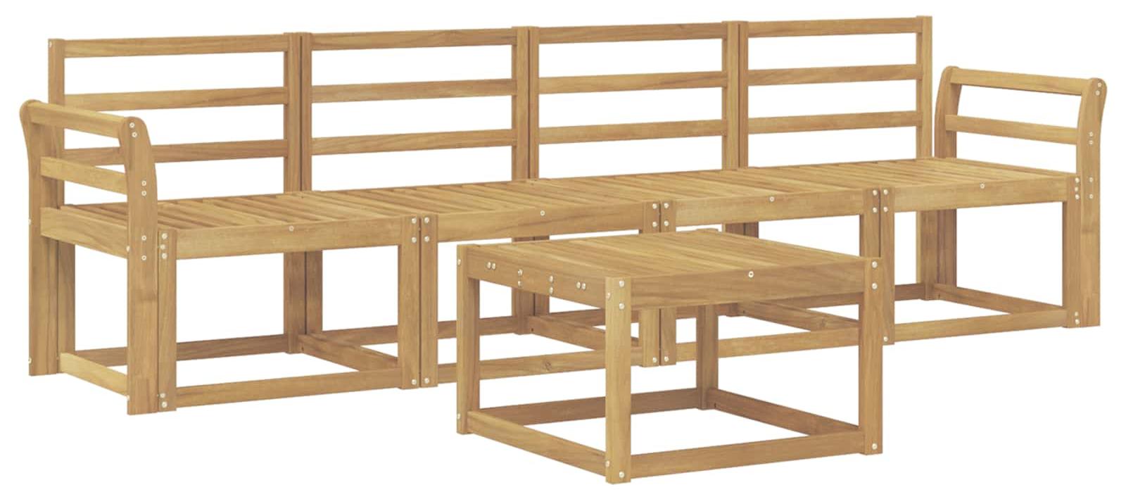 Garnitur aus 5 Outdoor-Sofas, weiß