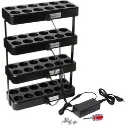 Duni LED-Ladestation Gestell 430 x 305 Schwarz für 48 Lampen