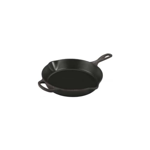 Le Creuset Signature geëmailleerde gietijzeren diepe skillet met hulpgreep en twee schenktuiten