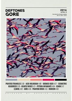 Uplift Picks Deftones Album Cover Canvas Poster Music Wall Art Print 02 20x30 Cm