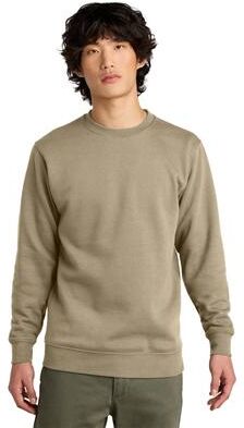 District DT6104 V.I.T. Fleece Crew T-Shirt in Desert Tan size 3XL   Cotton/Polyester Blend