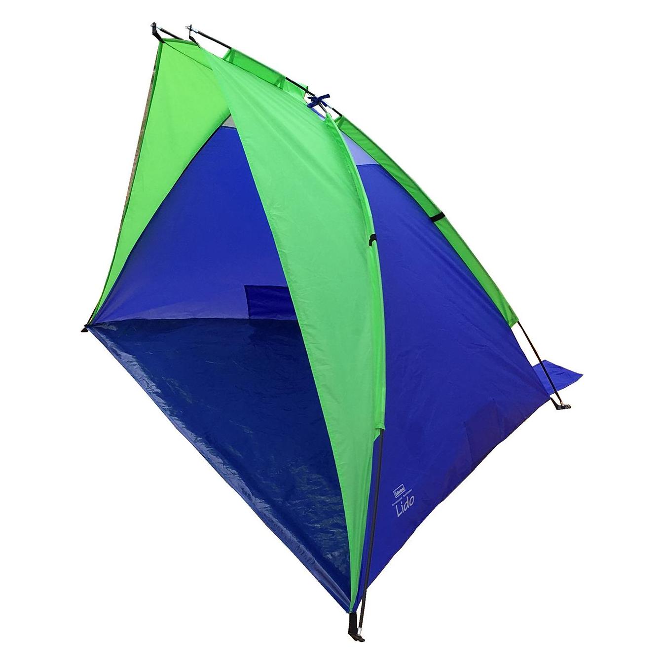 Idena 40321 - Strandmuschel Lido mit UV Schutz 40+, ca. 2,7 x 1,2 x 1,2 m, leicht und kompakt für de (Strandzelt + Strandmuschel, 1.48 kg) (40321)