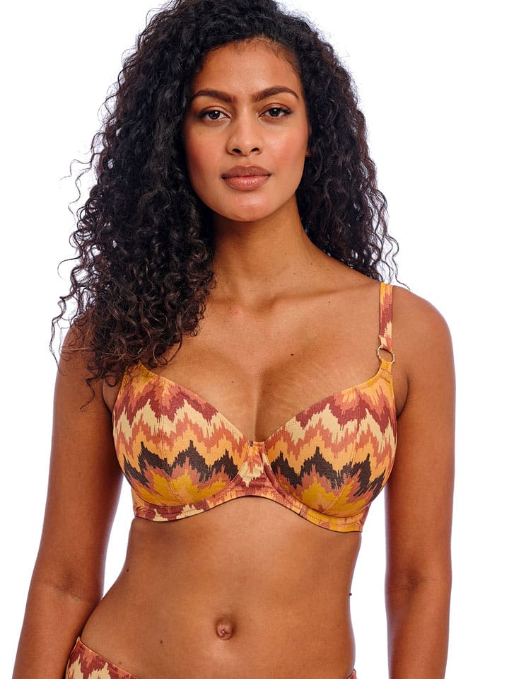 Freya Bikini-Oberteil in Hellbraun/ Gelb - 75D