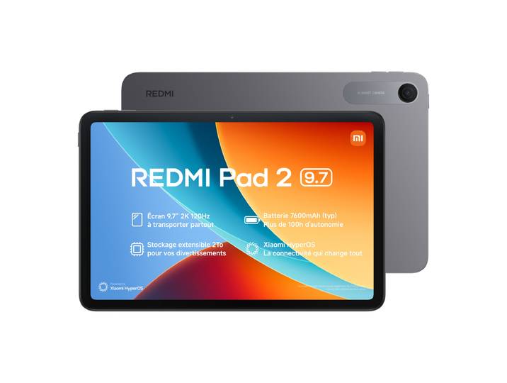 Tablette tactile Redmi Pad 2 9,7'' 64 Go Gris XIAOMI