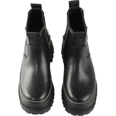 Stiefel BUFFALO "Buffalo Buffalo Aspha Chelsea Zip - Vegan Nappa", Damen, Gr. 39, schwarz, Kunstfaser, unifarben, Schuhe Stiefel