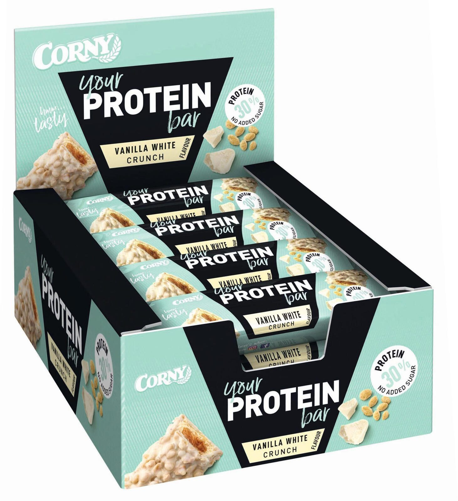 CORNY Crunchy Protein bar Vanilla White Crunch 30% Proteinriegel 3007312