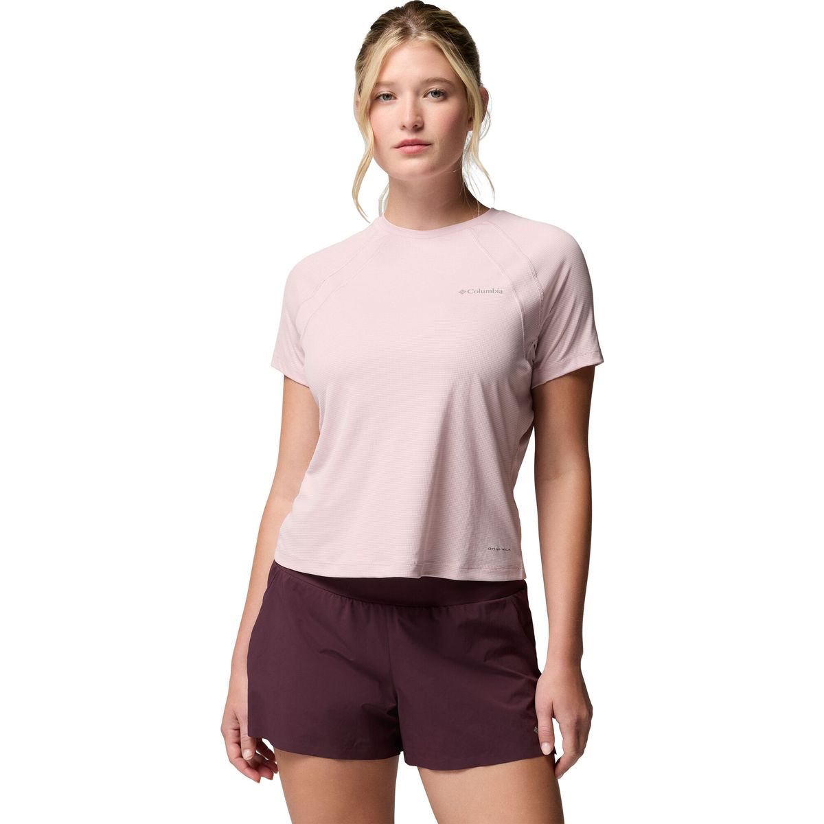 Columbia Women's Stealth Spring Technical T-shirt mineral pink (618) M 215573-2155732-618-M