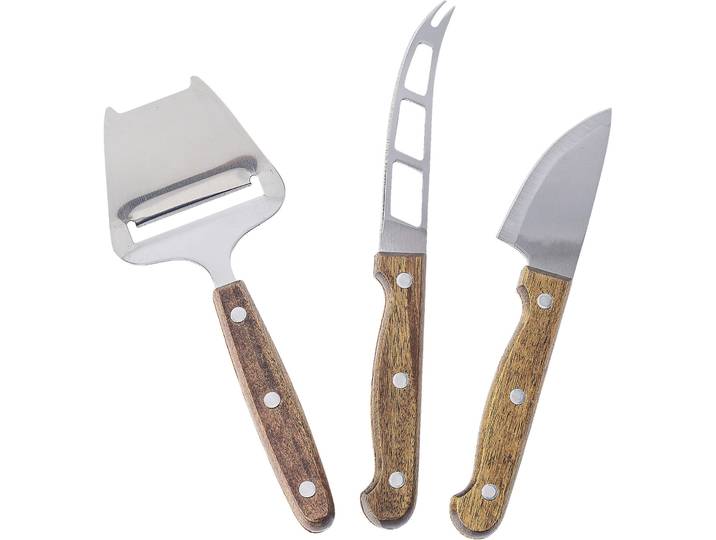 Küchenhelfer-Set Leia silber-braun Edelstahl/holz