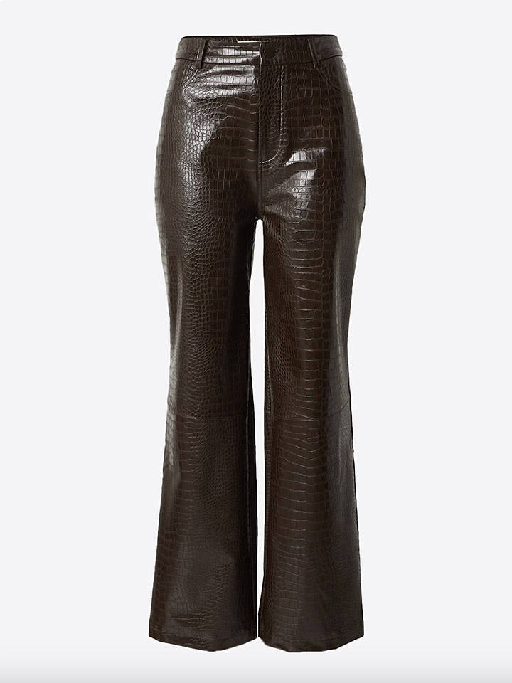 LeGer Kunstlederhose "Fabiane" in Schwarz - 38