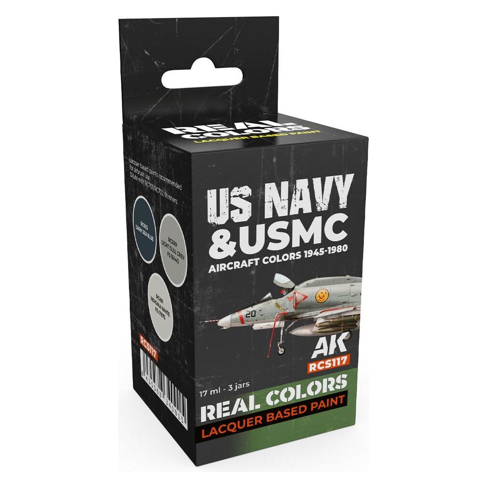 AK Interactive US Navy & USMC Aircraft Colors 1945-1980 SET (RCS117)